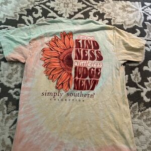 Simply Southern Kindness Graphic Tee - Pink and Orange